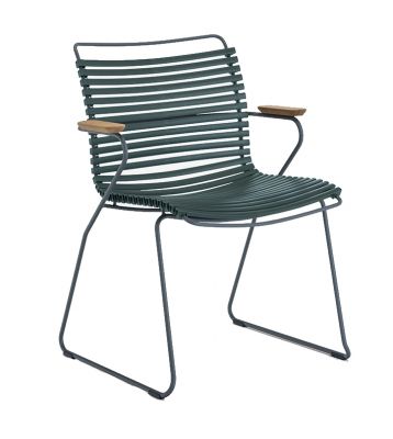 Click Chair with armrests Outdoor OLIVE GREEN Houe SINGLE PIECES